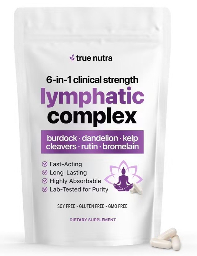 True Nutra 6-in-1 Lymphatic Complex Drainage Dandelion Burdock Bromelain Kelp True Nutra 6-in-1 Lymphatic Complex Drainage Dandelion Burdock Bromelain Kelp