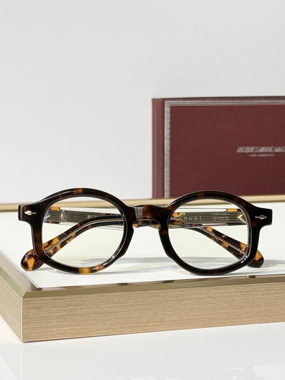 Jacques Marie Mag Vintage Round Tortoise Shell Frames Unisex Optical Eyewear