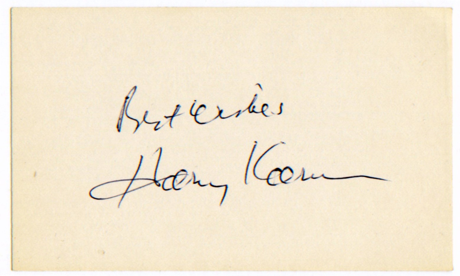 HAND SIGNED Harvey Korman 3\ HAND SIGNED Harvey Korman 3\