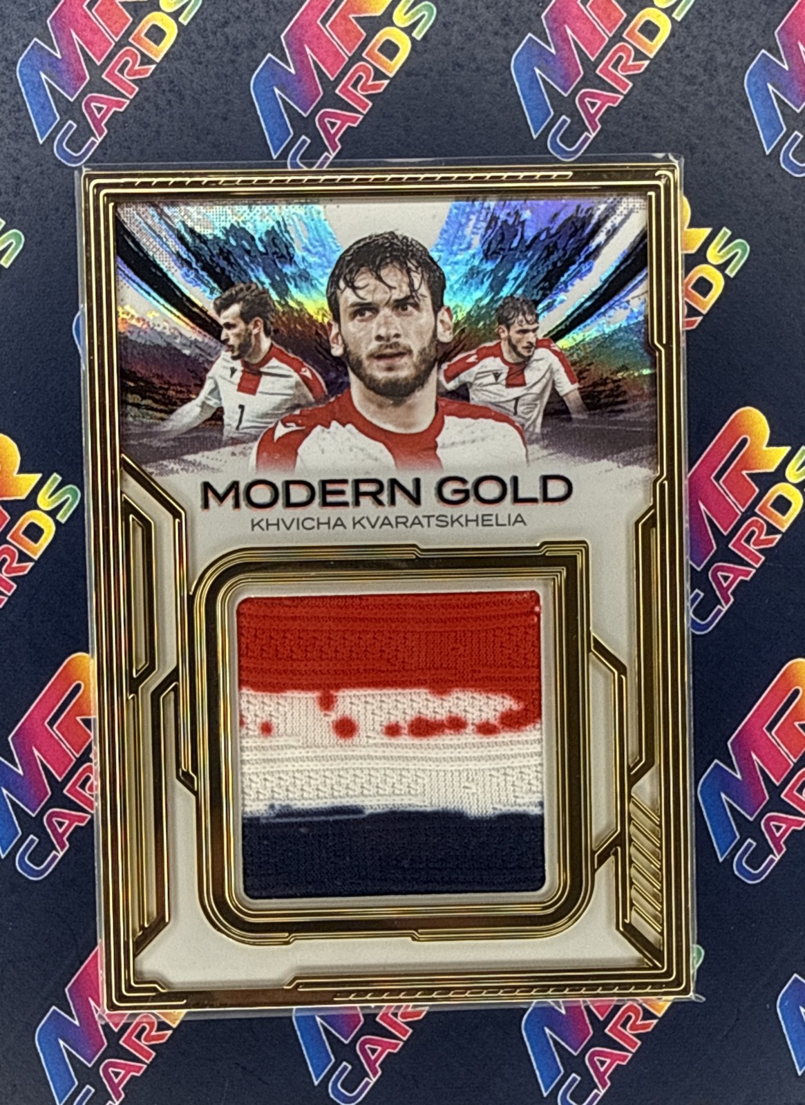2026 Futera Incredible Khvicha Kvaratskhelia Modern Gold Patch 1/1 Georgia