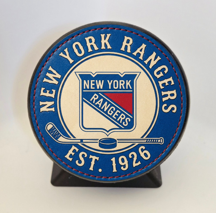 New 2026 New York Rangers Hockey Puck With Stand