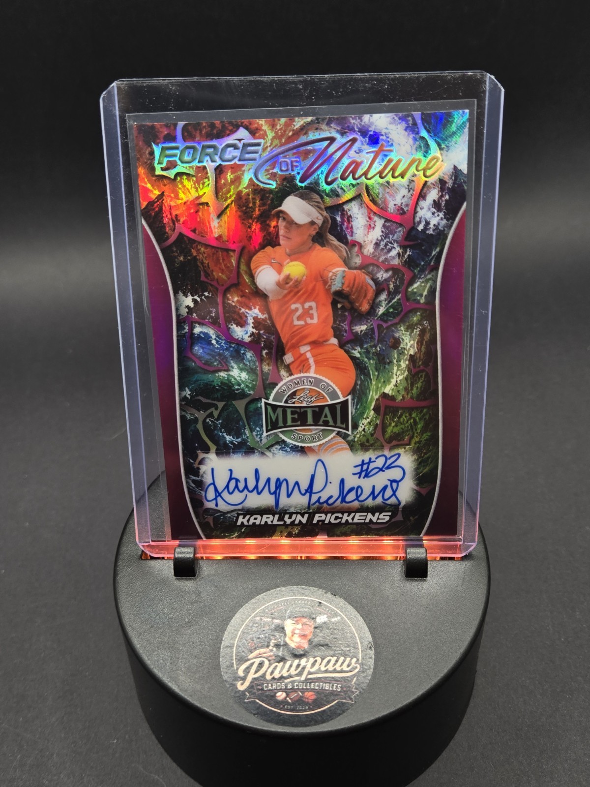2026 Leaf Metal Women of Sport Karlyn Pickens Force of Nature Auto 5/6 FA-KP1