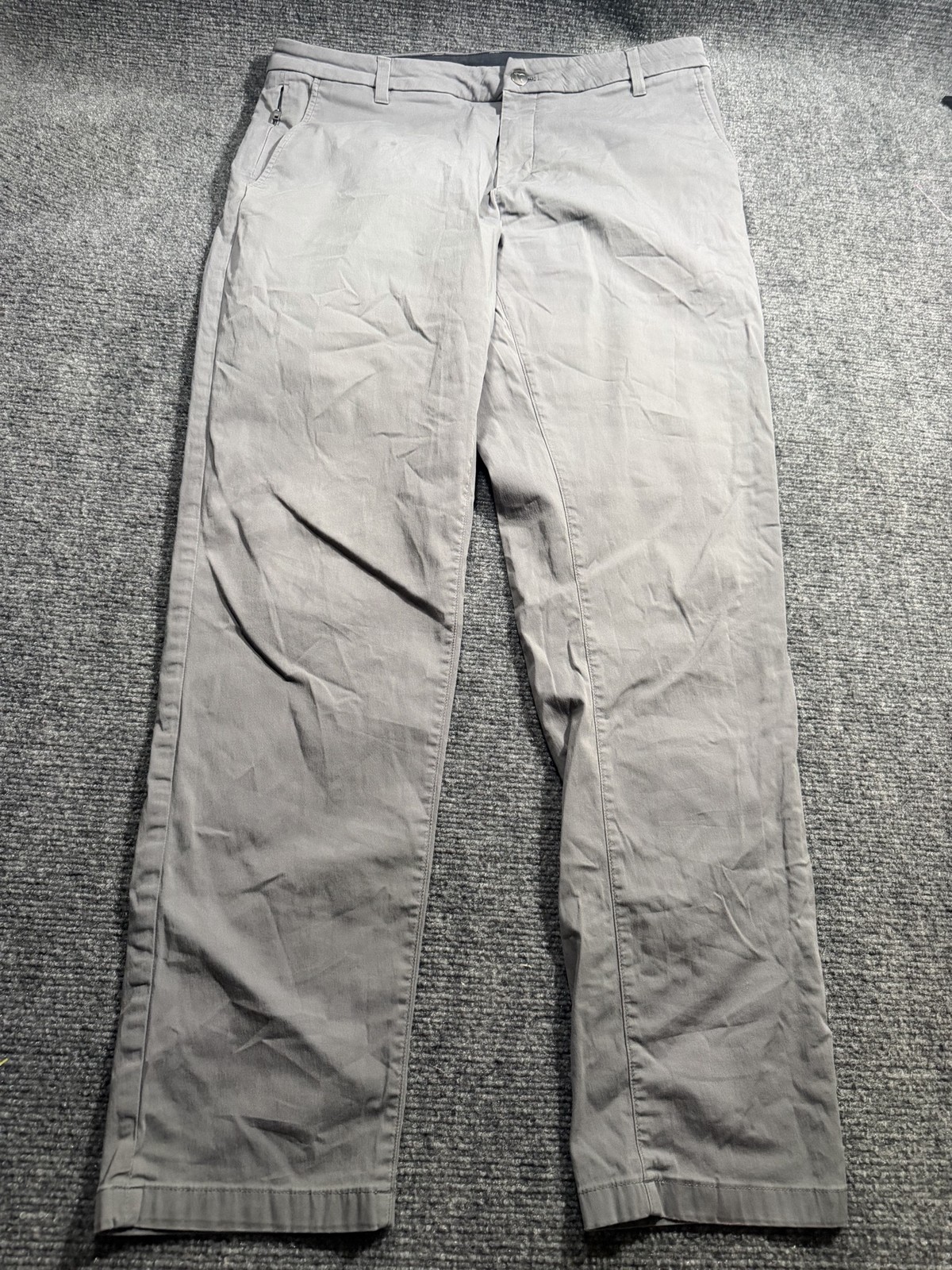 Birddogs Pants Mens 34x31 Gray Stretch Chino Golf Casual Performance Wear