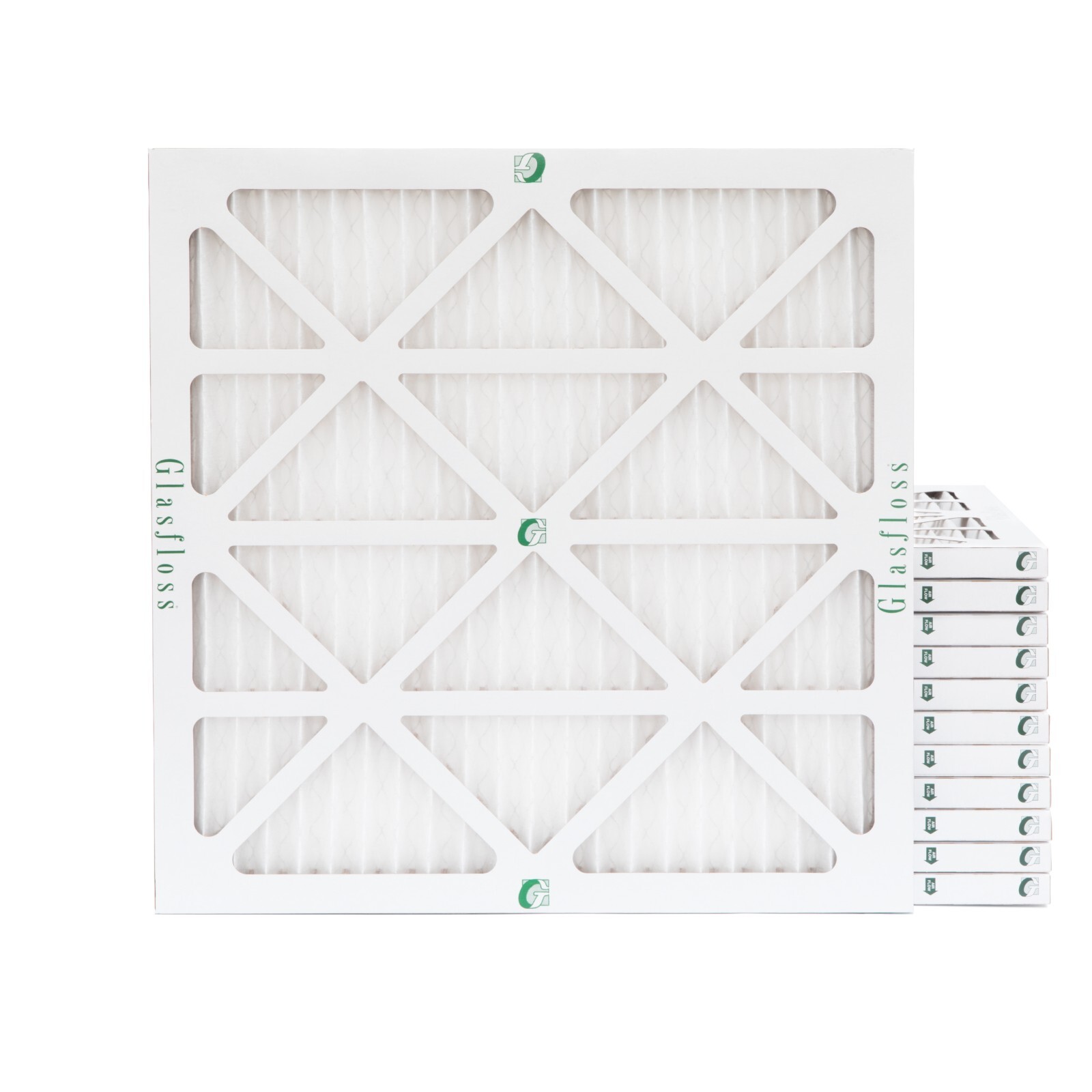 12x12x1 MERV 10 Pleated Air Filters. 12 PACK. Actual Size: 11-1/2 x 11-1/2 x 7/8