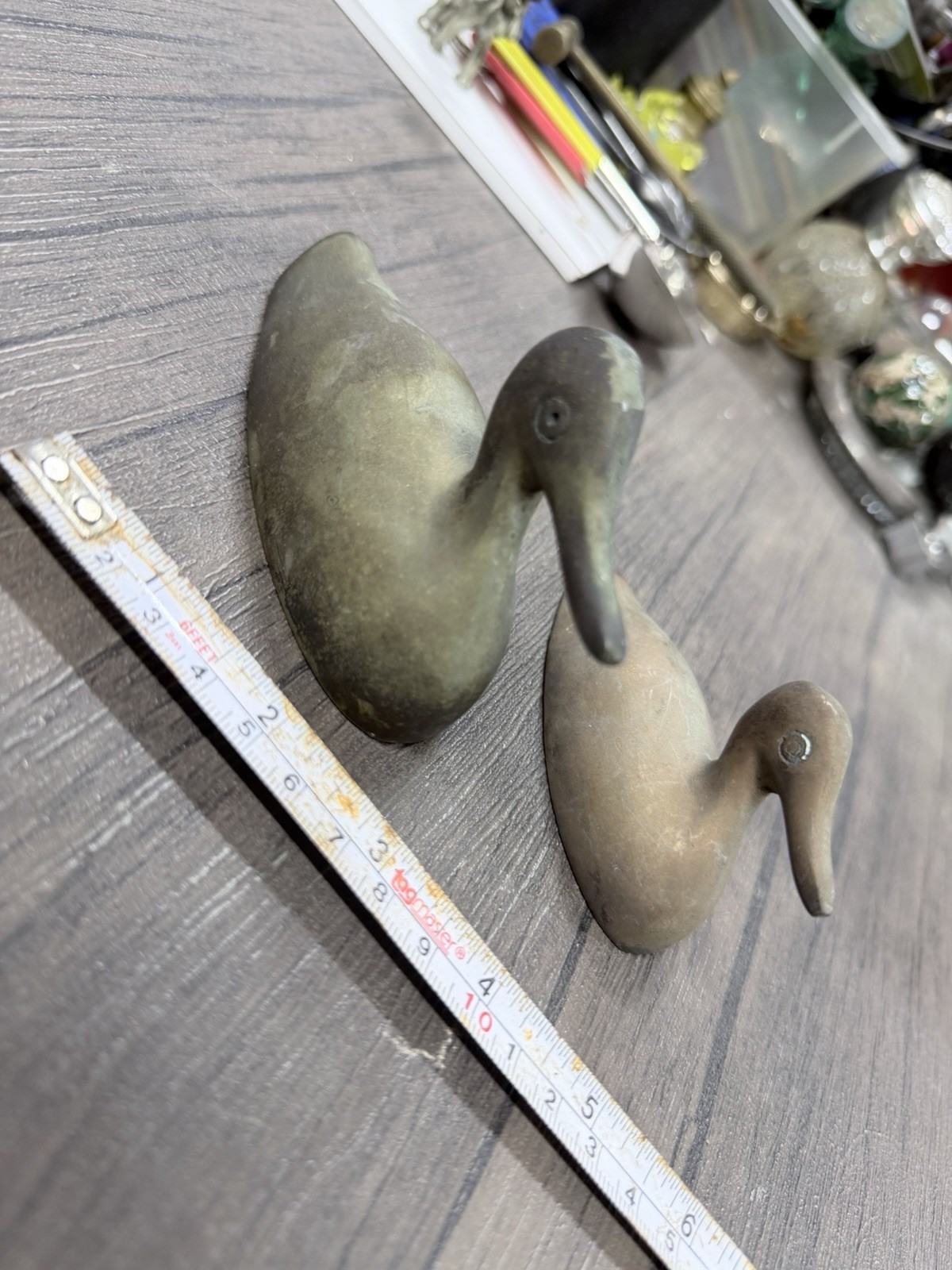 Vintage Castilian Imports Brass Long Billed Duck Figurines Paperweights Vintage Castilian Imports Brass Long Billed Duck Figurines Paperweights