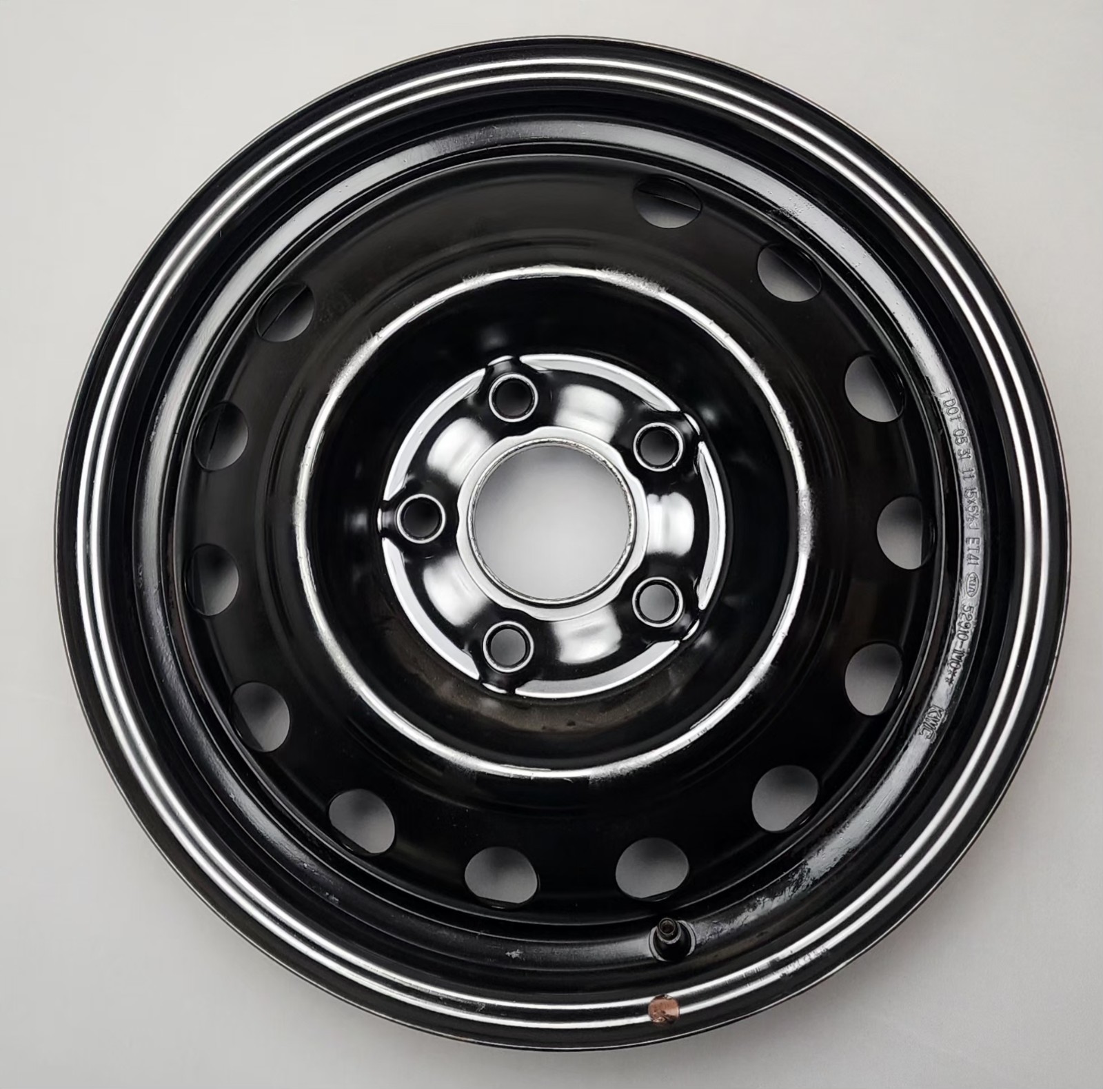 2010-2013 Kia Forte 15 X 5.5 Steel Wheel Rim 13 Hole OEM Factory 15 Inch 74623 2010-2013 Kia Forte 15 X 5.5 Steel Wheel Rim 13 Hole OEM Factory 15 Inch 74623