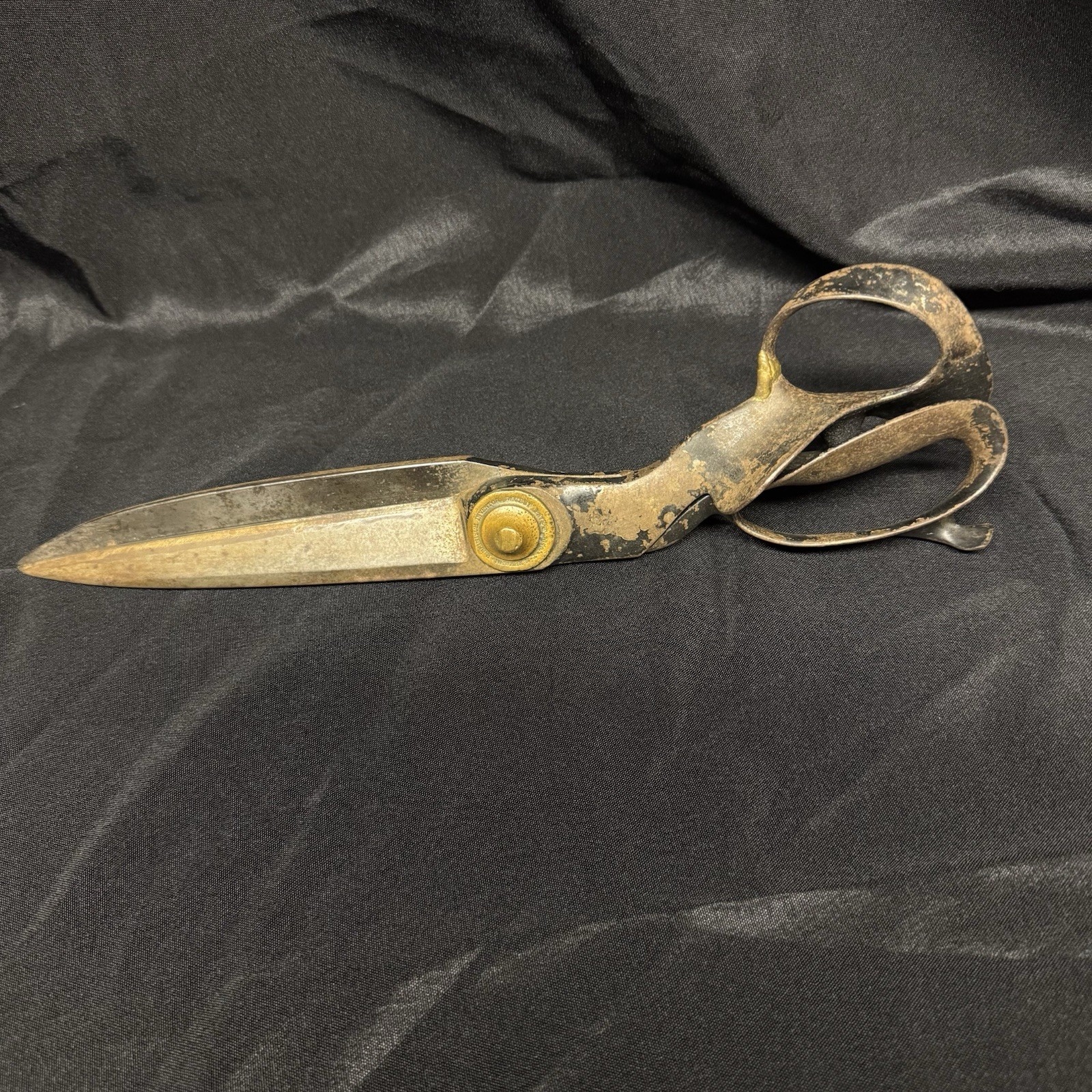 Vintage 14” R Heinisch Inventor Newark NJ USA Steel Brass Shears Scissors