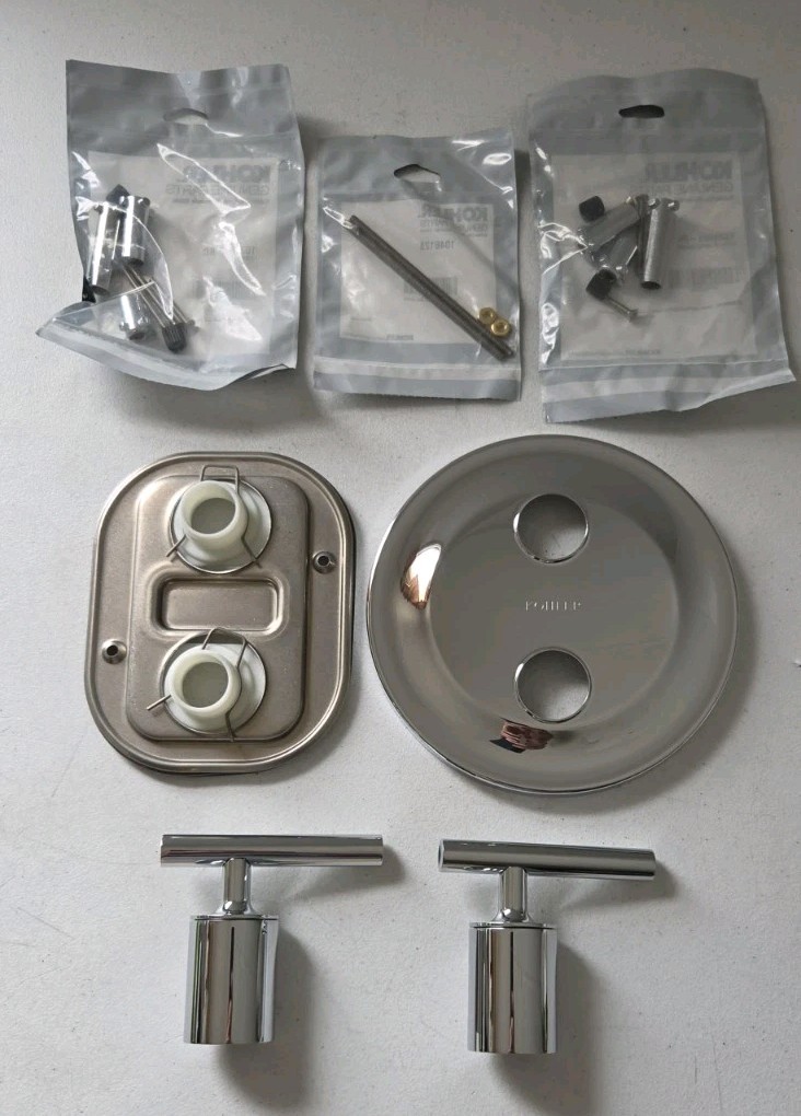 Kohler K-T14489-4-CP Purist Thermostatic Valve Trim, Polished Chrome