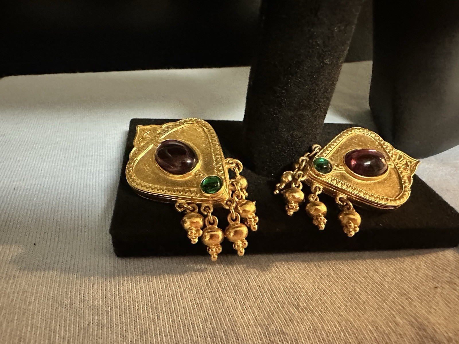 Vintage Ben-Amun Byzantine/Etruscan Revival Clip-On Earrings Vintage Ben-Amun Byzantine/Etruscan Revival Clip-On Earrings