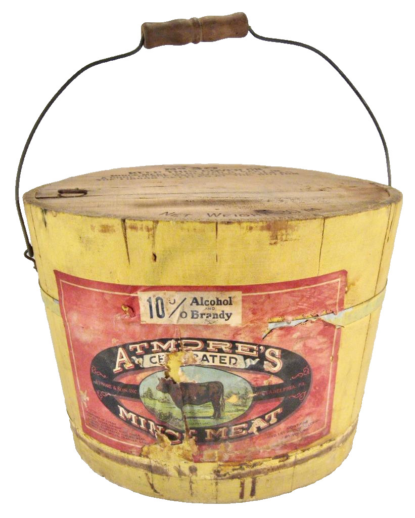 Atmore & Son Mince Meat Bucket Wooden Philadelphia PA Mincemeat Antique (O2) #2 Atmore & Son Mince Meat Bucket Wooden Philadelphia PA Mincemeat Antique (O2) #2