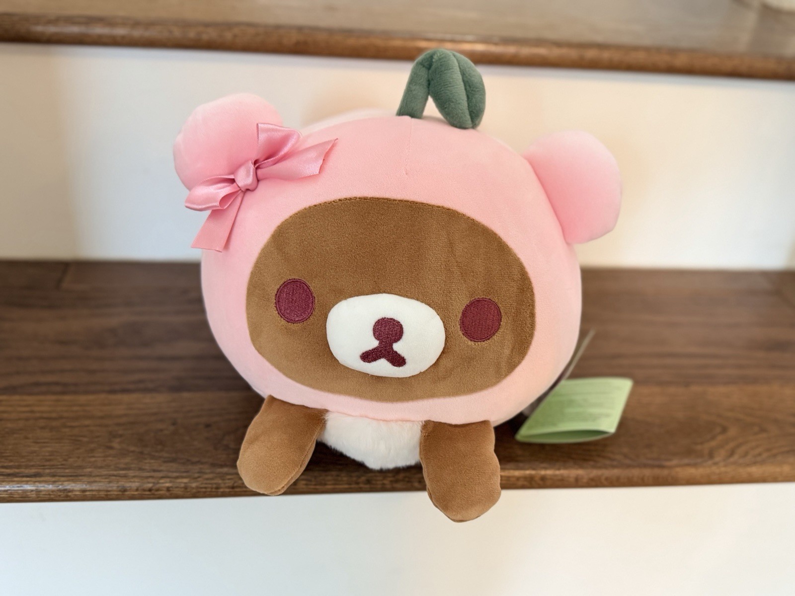 San-X Rilakkuma Pink Cherry Mochi Plush Stuffed Toy 10\ San-X Rilakkuma Pink Cherry Mochi Plush Stuffed Toy 10\