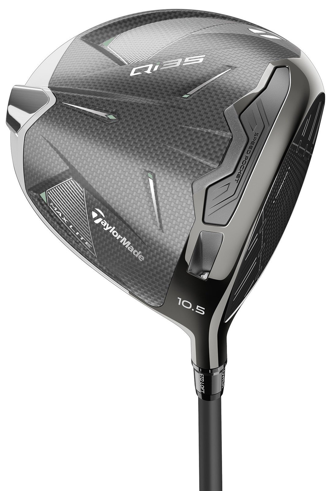 Left TaylorMade Qi35 MAX Lite 10.5* Driver Sr Fuji Air Speeder 50 2025 VG
