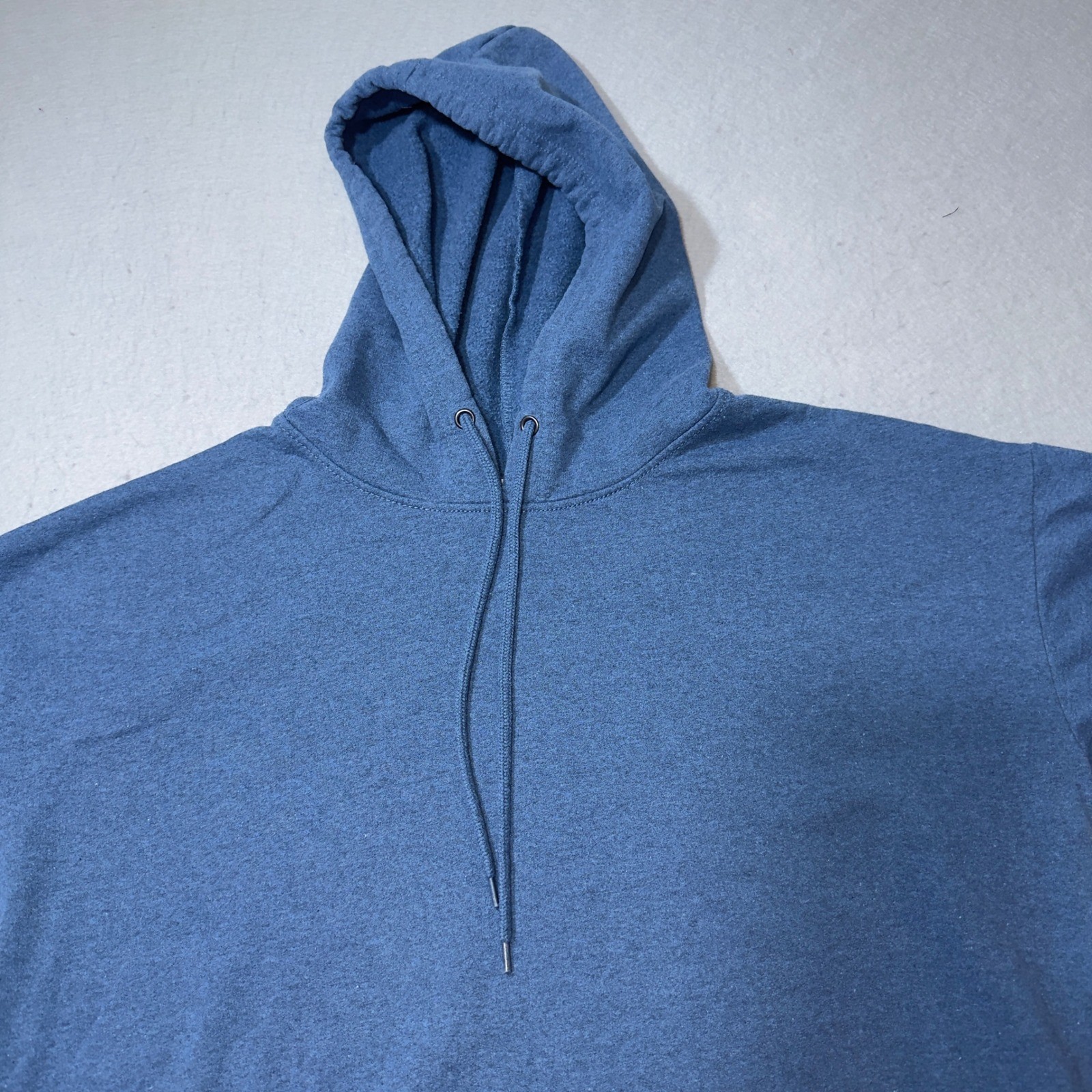 Zenana Outfitters Blue Heathered Oversized Pullover Hoodie OT-2800 L/XL