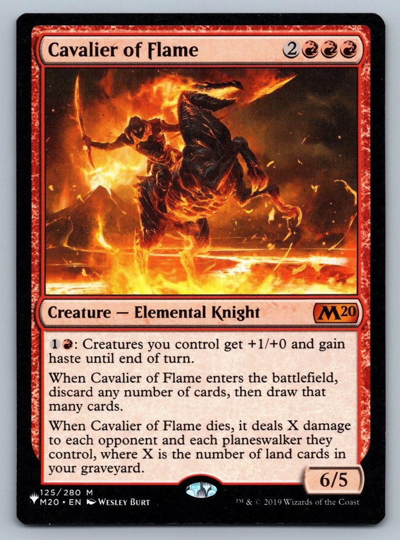 Cavalier of Flame #125/280 The List Reprints Magic: The Gathering MTG - NM