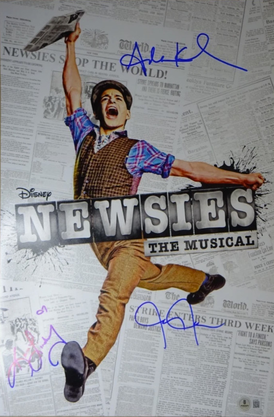 Jeremy Jordan NEWSIES Signature Photo Reprint 8x10 Broadway Star RP