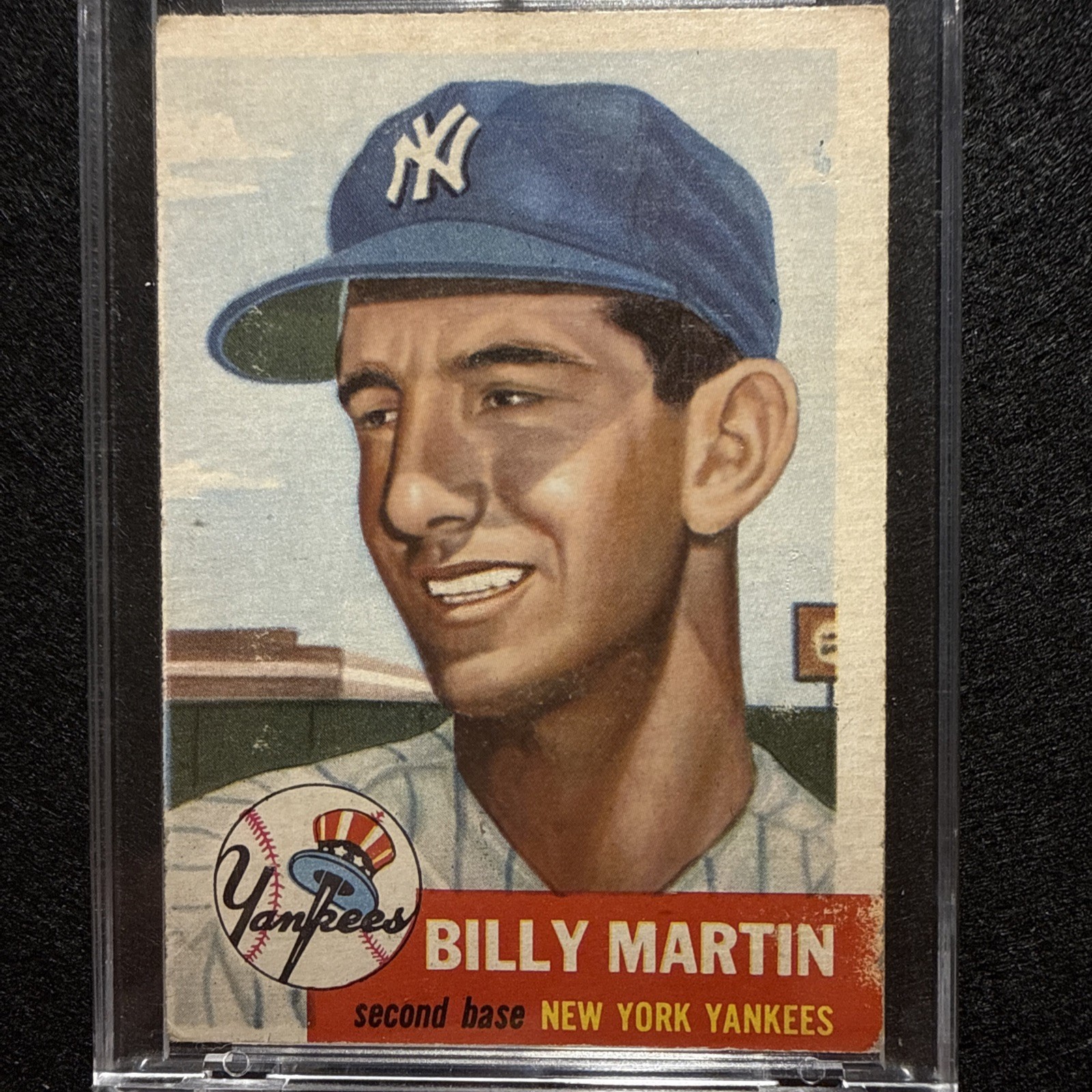1953 Topps Base Card #86 Billy Martin 2nd Card World Champion New York Yankees 1953 Topps Base Card #86 Billy Martin 2nd Card World Champion New York Yankees