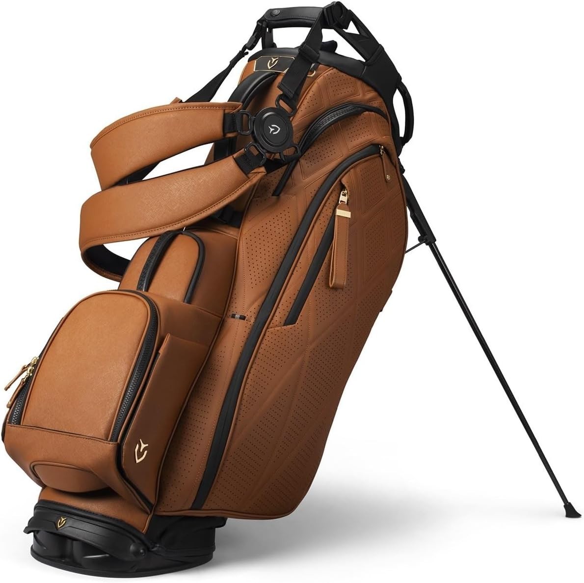 VESSEL Golf Men\'s Caddy Bag PLAYER 5.0 PRO Double Strap 4.2kg Heritage Cascade