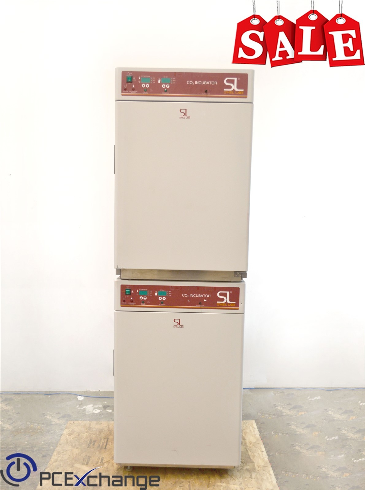 Shel Lab 2406/2 SCO6WE Dual Stacked CO2 Water Jacketed Lab Incubator 115V IR