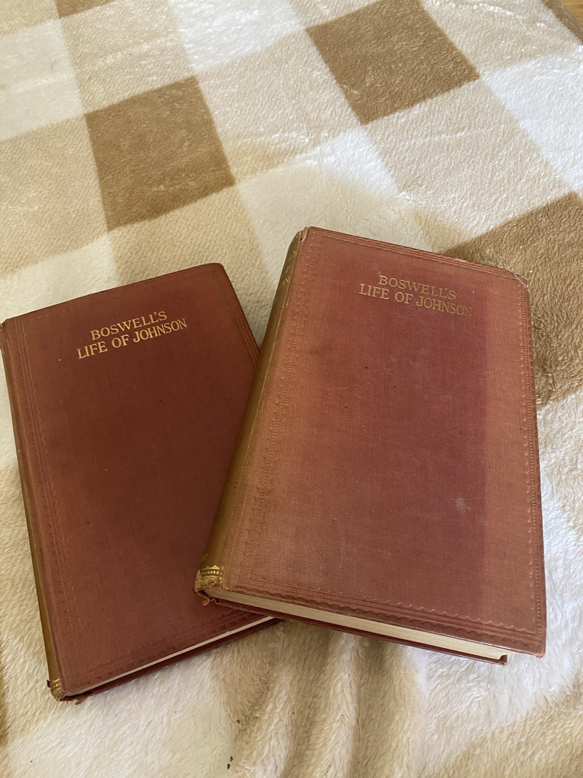 Boswell's Life of Johnson Vol. 1 & 2 (Oxford Edition) - Hardcover 1904 Boswell's Life of Johnson Vol. 1 & 2 (Oxford Edition) - Hardcover 1904