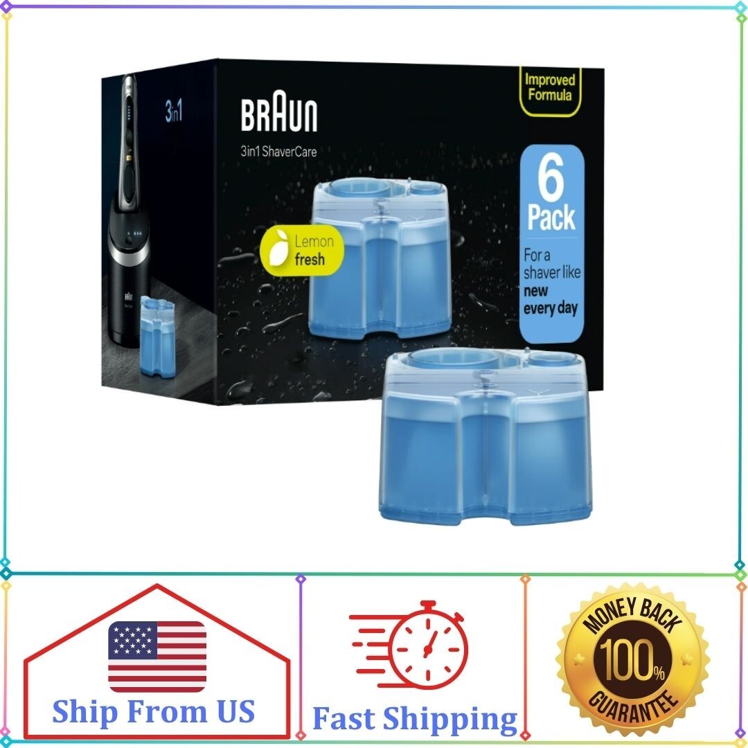 Braun Clean & Renew Refill Cartridges CCR, Lemon Fresh - 6 Ct Braun Clean & Renew Refill Cartridges CCR, Lemon Fresh - 6 Ct