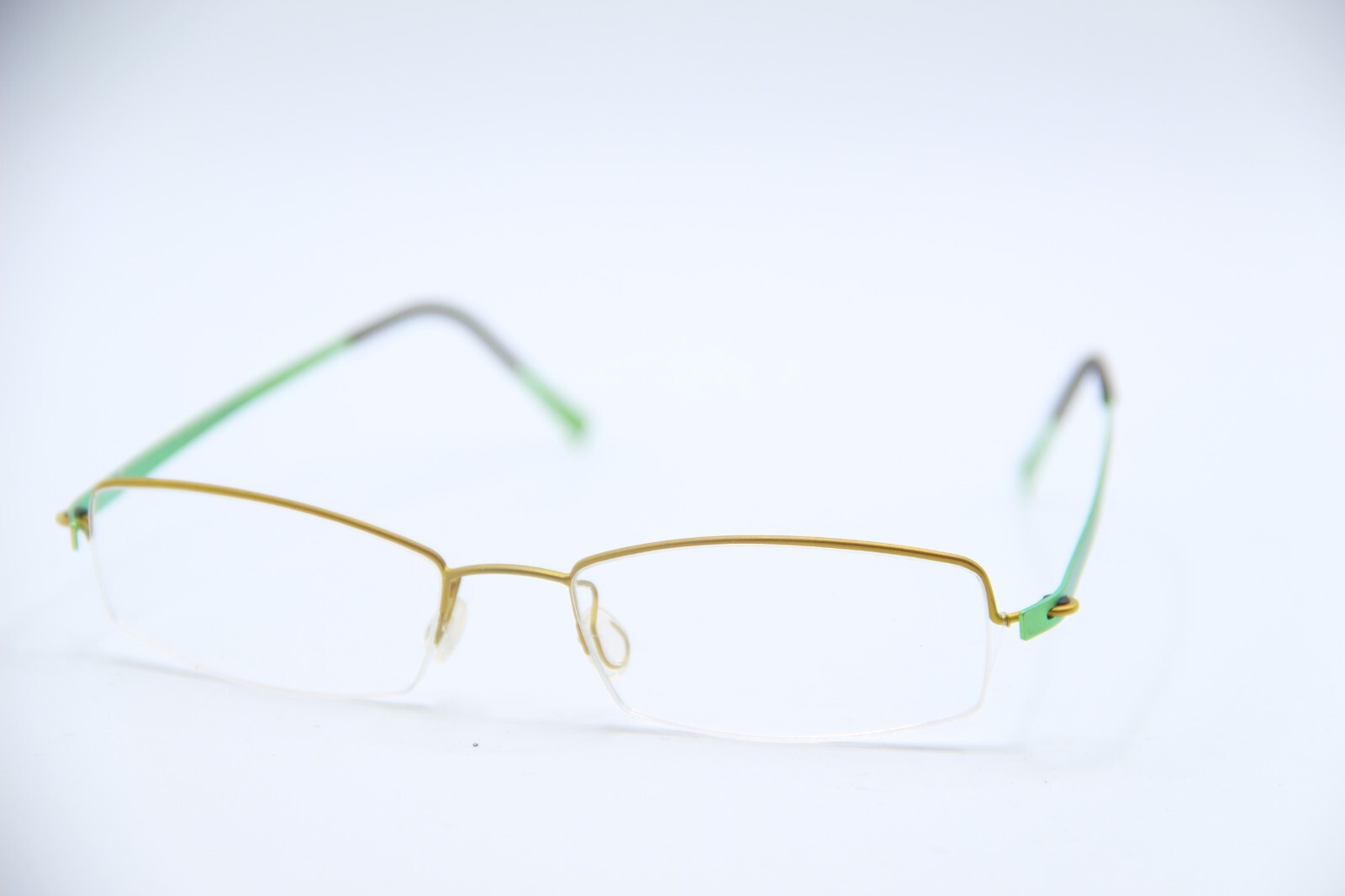 NEW LINDBERG NO. 051/1051 COL. 95 ORANGE GREEN AUTHENTIC FRAME EYEGLASSES 45-15