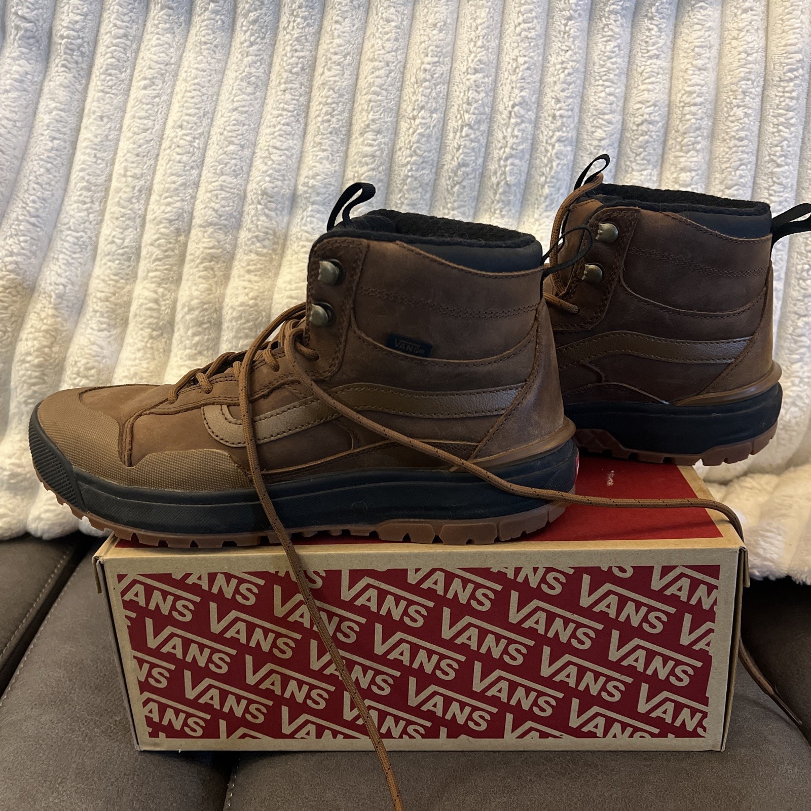 Vans M 9 waterproof Ultra Range OTW 500383 Ultracush Brown Leather Sneaker Boot