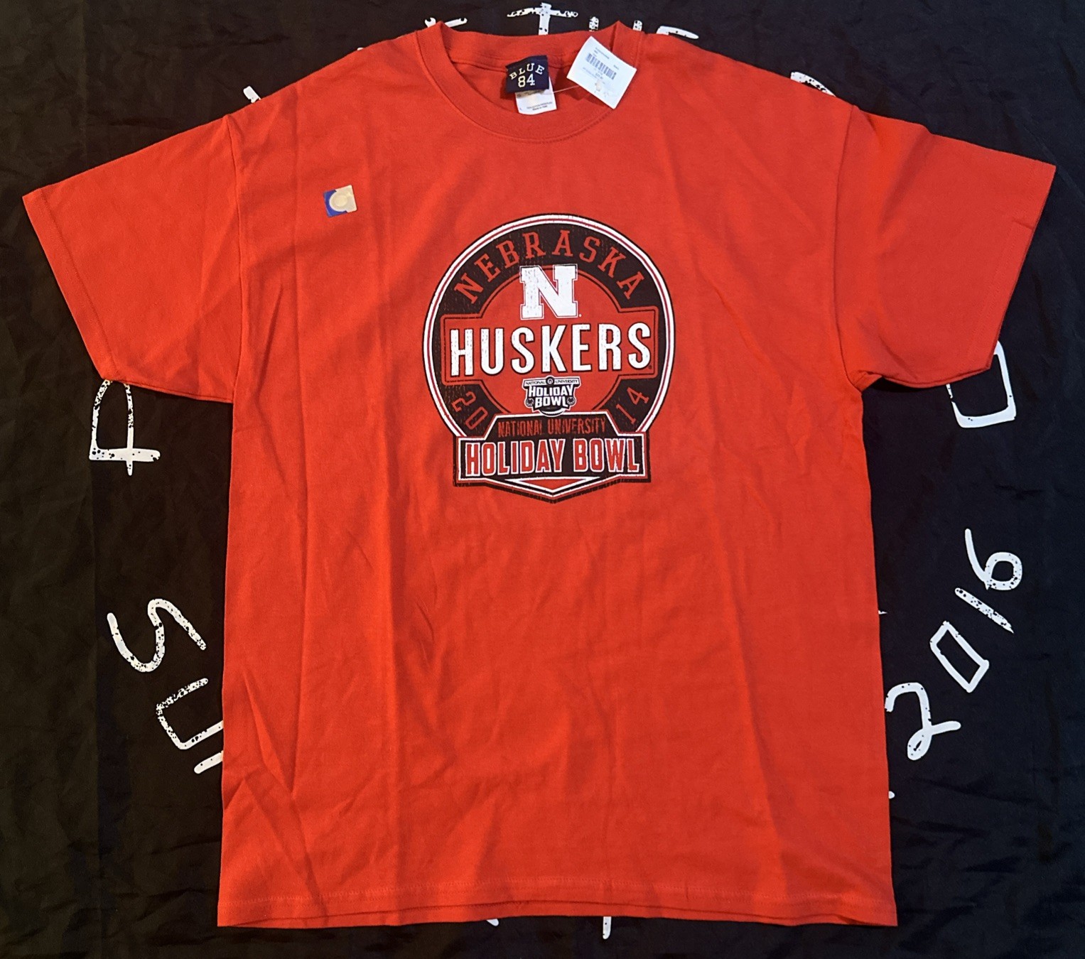 BLUE 84 Nebraska Cornhuskers 2014 National University Holiday Bowl L Red T-Shirt BLUE 84 Nebraska Cornhuskers 2014 National University Holiday Bowl L Red T-Shirt