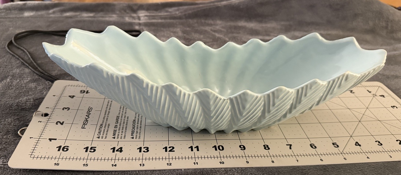 Vintage Shawnee Pottery 1706 Fernware Planter Blue Mid Century USA