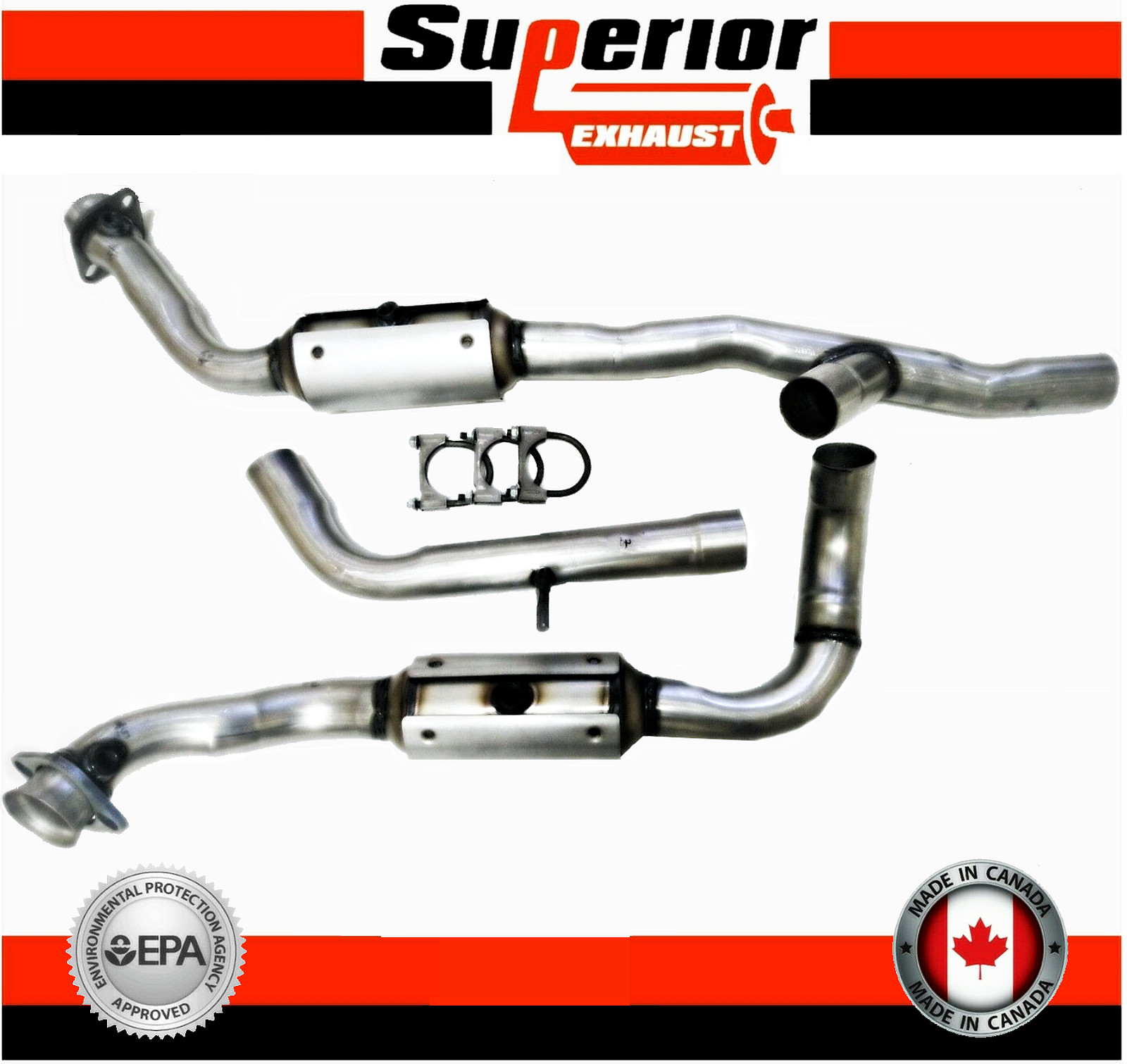 2006 - 2008 Lincoln Mark LT 5.4L Complete Catalytic Converters Set