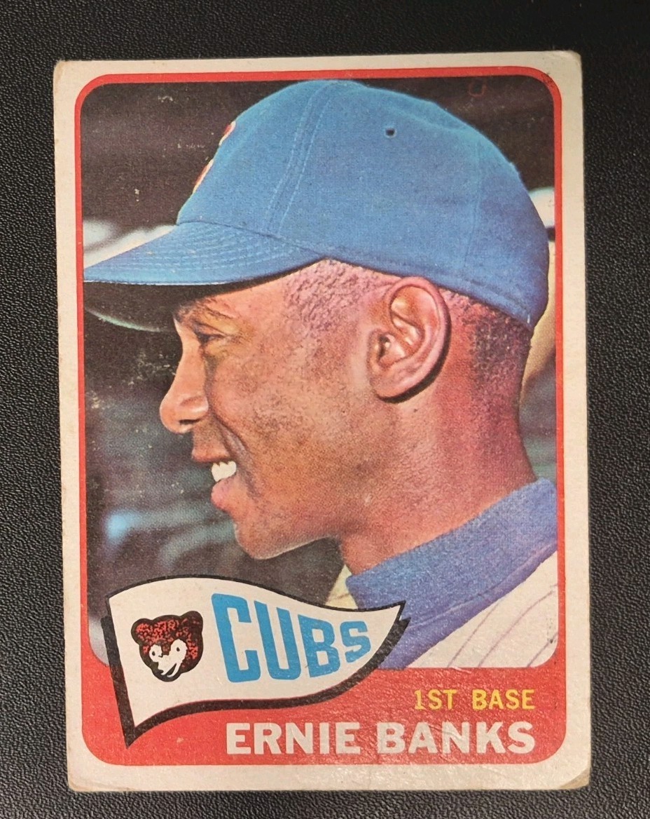1965 Topps - Ernie Banks #510 VG / VG-EX Chicago Cubs Crease Free