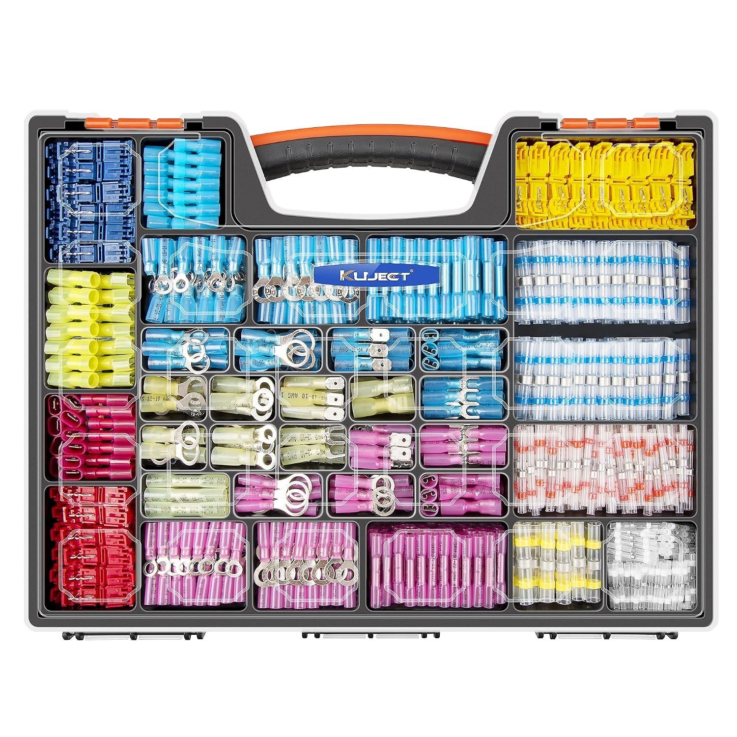 1500PCS Wire Connectors, Waterproof Electrical Spade Terminal T-Tap Solder