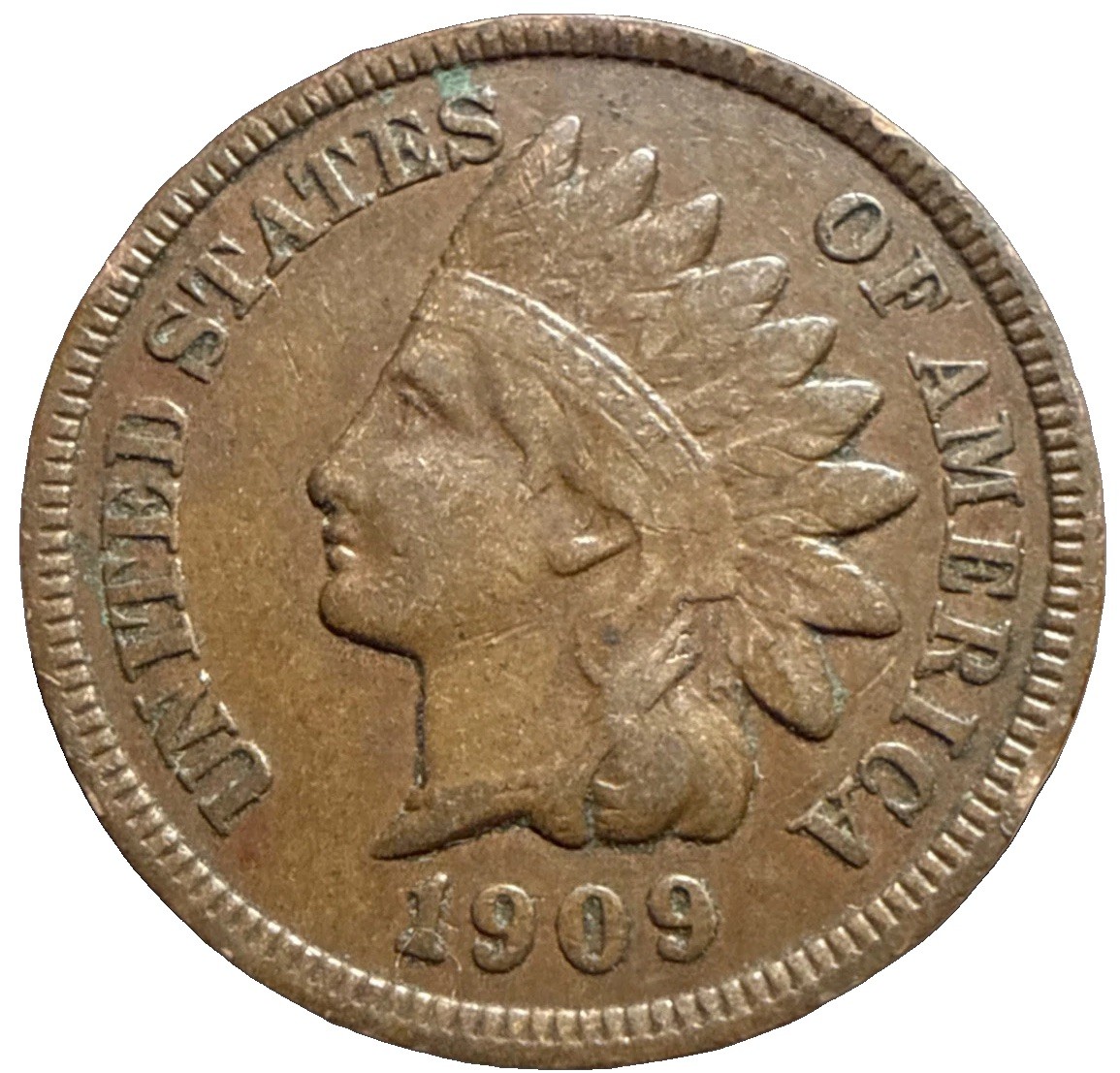 1909 Indian Head Cent ** NICE BROWN * FULL LIBERTY * FAST SHIPPING