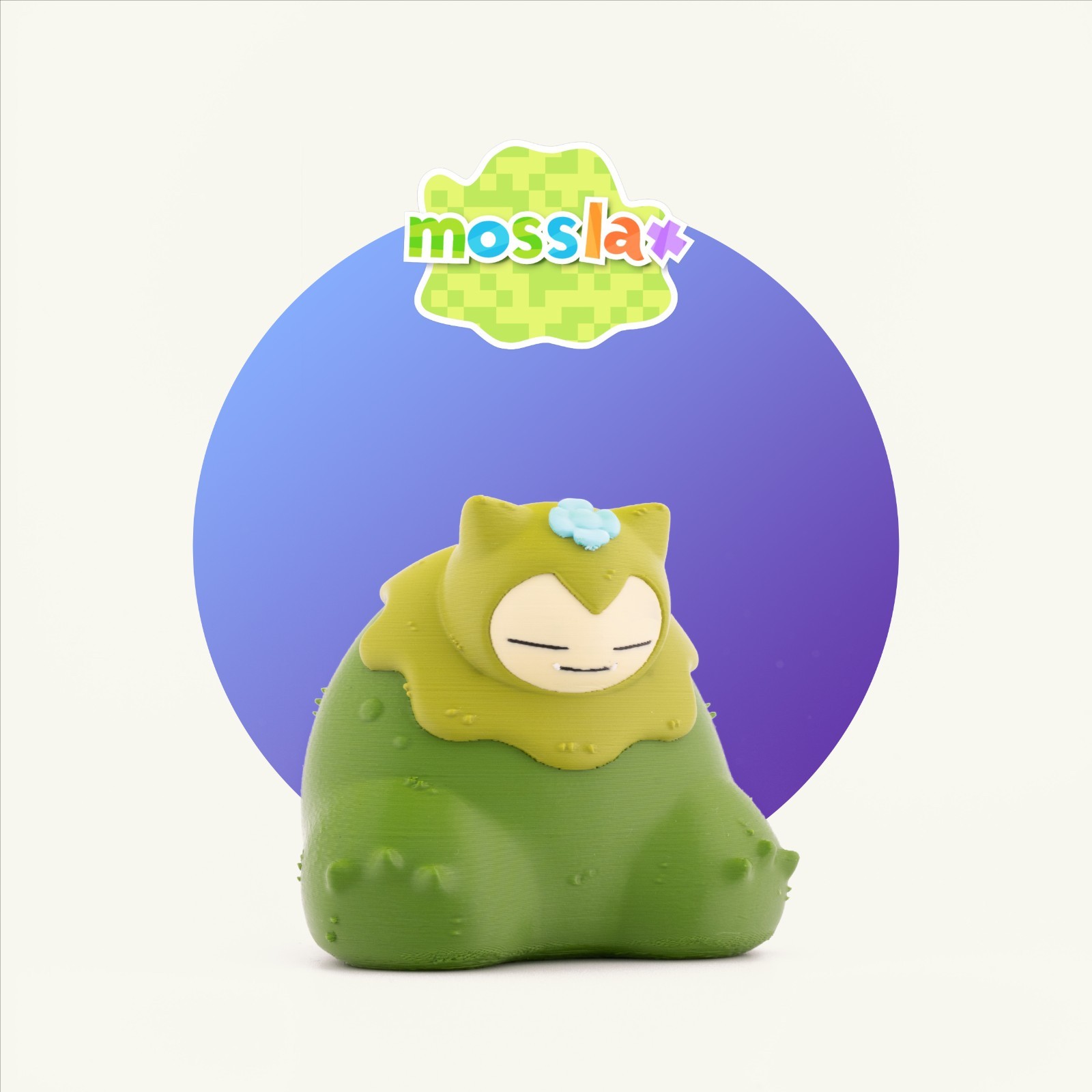 Pokopia Mosslax Figurine Pokemon Inspired Collectibe Anime Gift Decoration