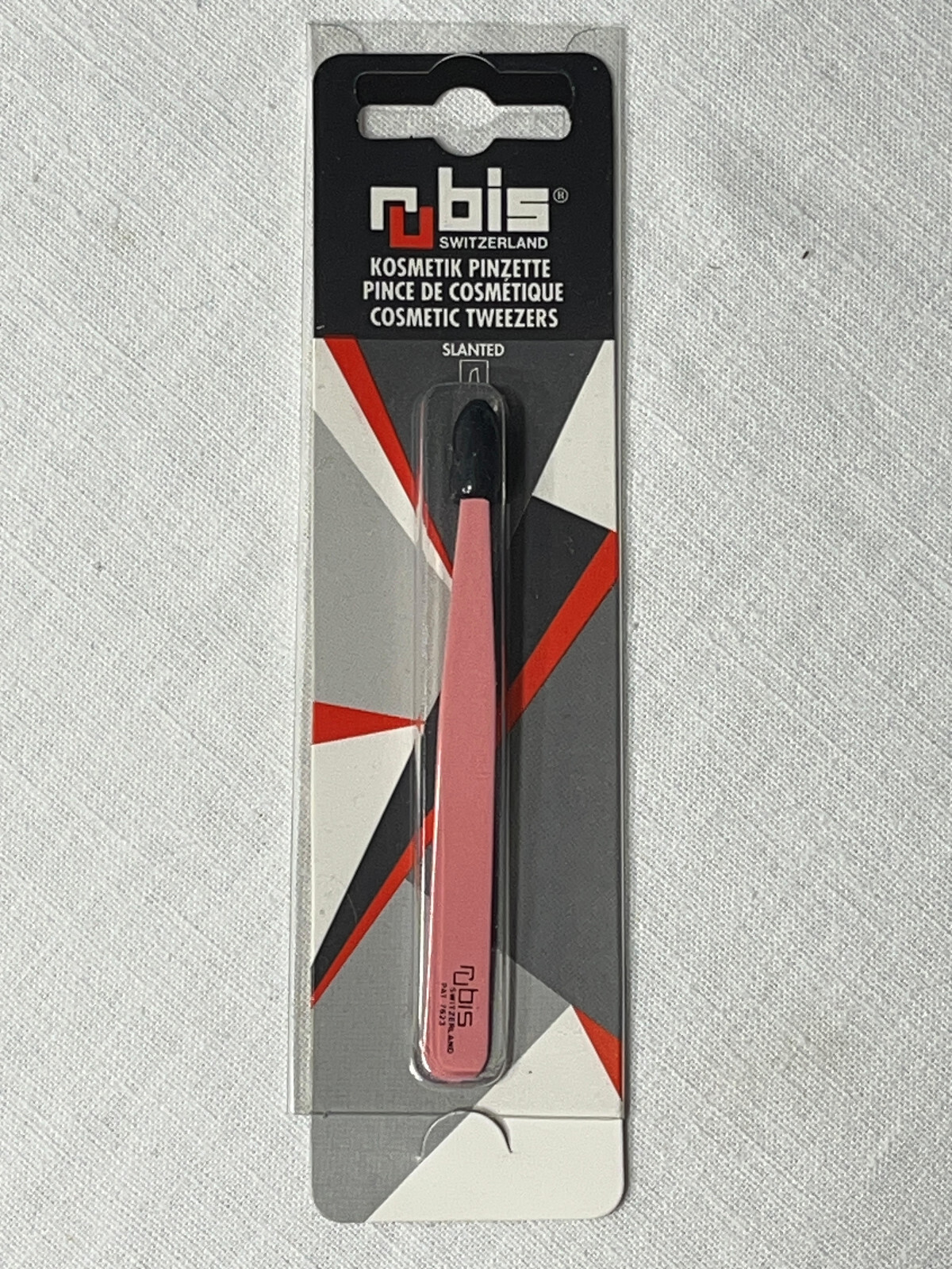 NEW Rubis Swiss Tweezers Switzerland YOU CHOOSE TIP Slanted Point Universal Pink