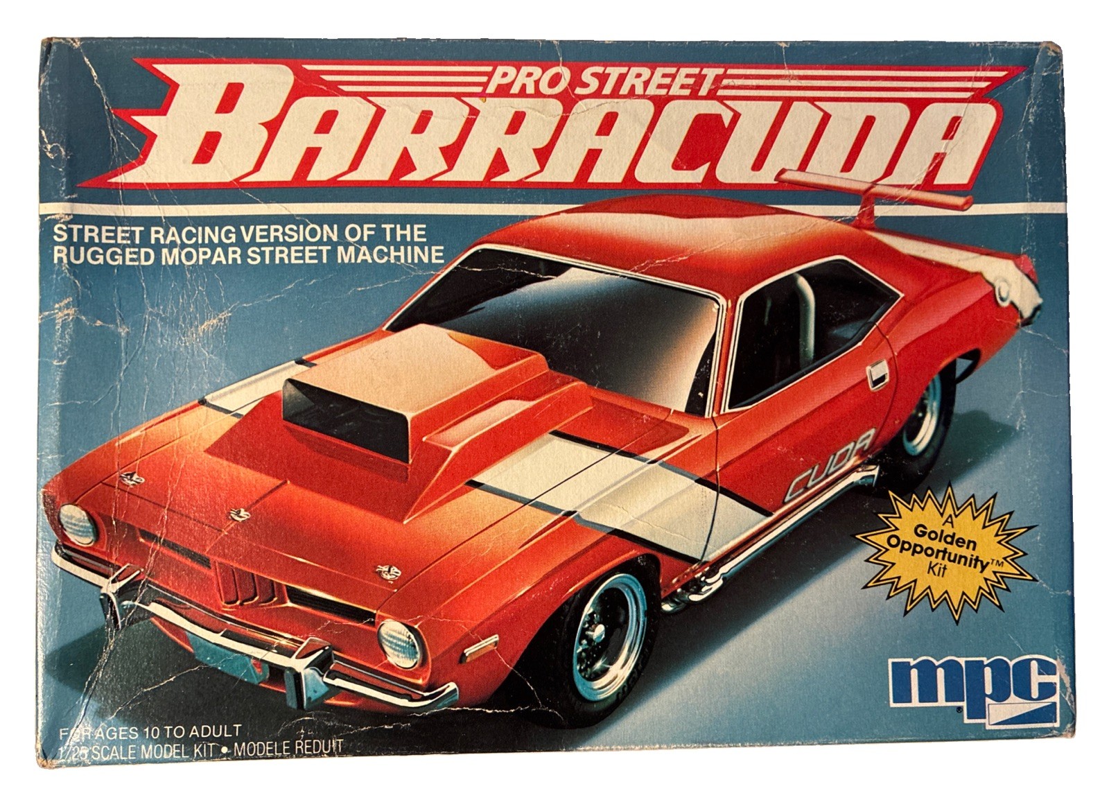 MPC 74 Barracuda Pro Street Model Kit and Street Machine 1/25,Open Box (B215) MPC 74 Barracuda Pro Street Model Kit and Street Machine 1/25,Open Box (B215)