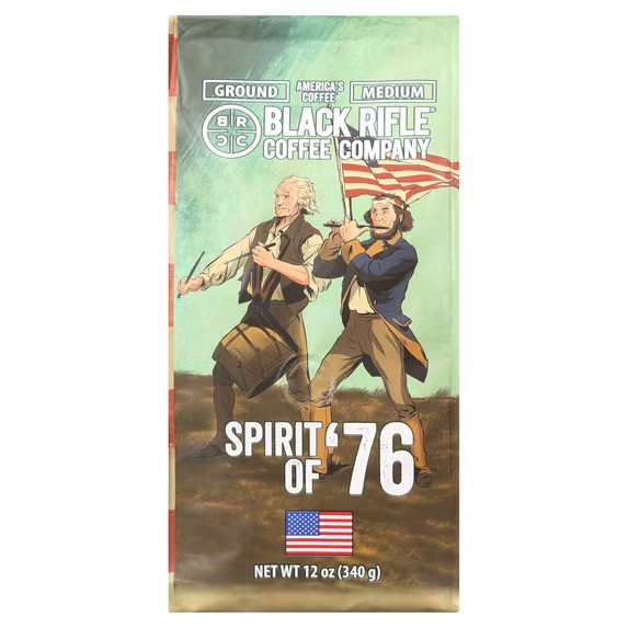 Black Rifle Coffee Spirit of \'76, Medium Roast, Ground Coffee, 12 oz