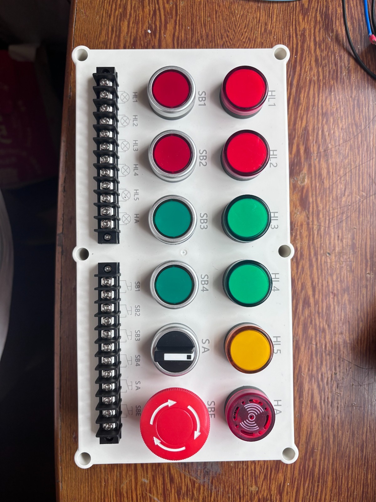24VDC PLC Trainer I/O Simulator DIY Kit 6 Inputs 6 Outputs E-Stop Buzzer LEDs