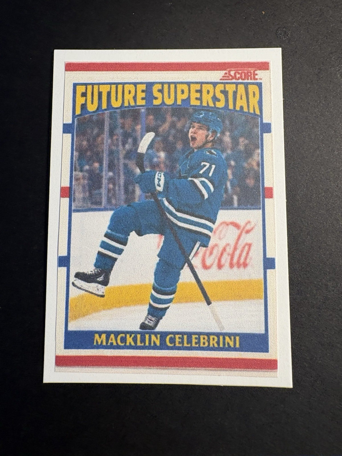 Macklin Celebrini Custom Art Card - 1990 Score Future Superstar RC Retro 🔥