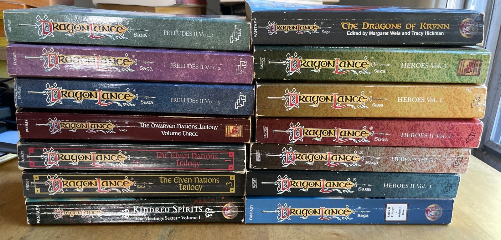 Vintage D&D Dragonlance fantasy paperbacks Mixed Lot Of 14