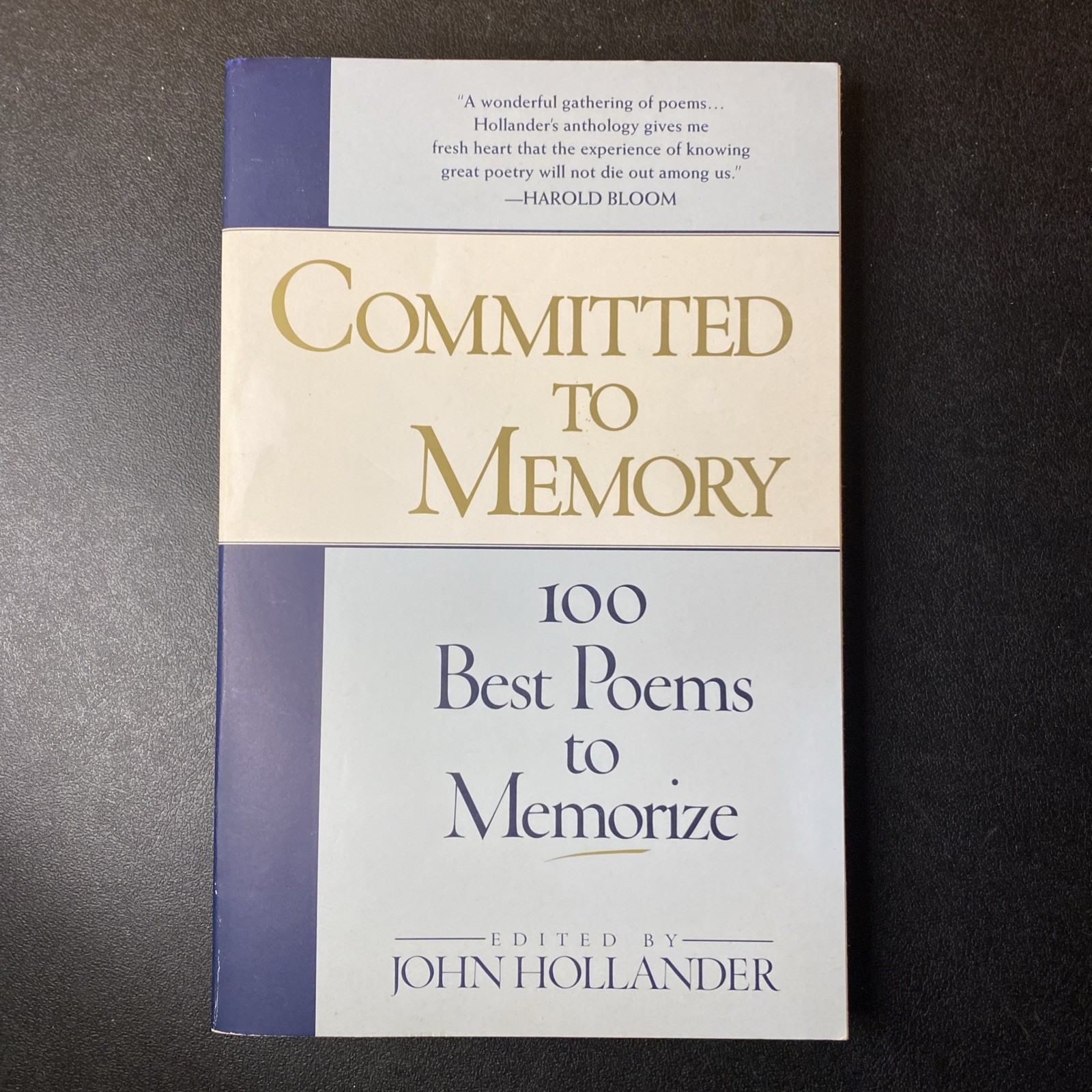 Committed to Memory by Professor Hollander, John: New