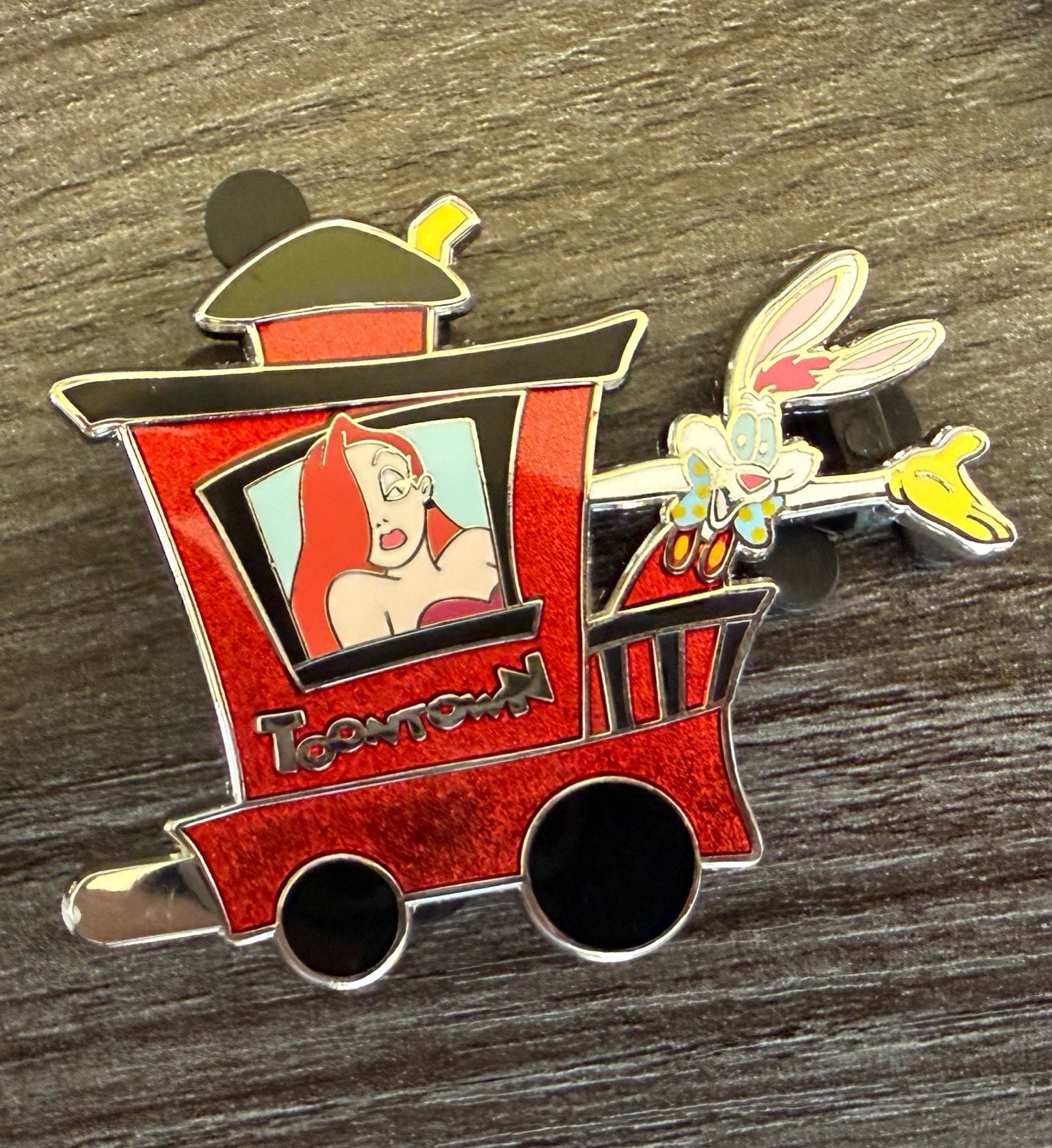 Disney Pin Disneyland Resort Train Toontown Roger Jessica Rabbit