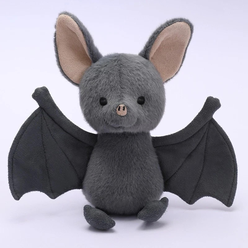 Broox Bat Halloween Plush Toy Gray Brand New