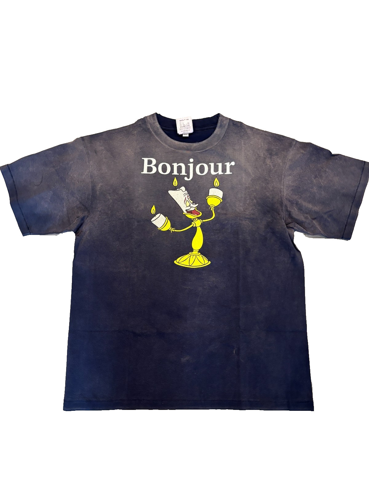 SAINT MICHAEL MXXXXXX RARE Disney Bonjour Cotton-Jersey T-Shirt Size Medium