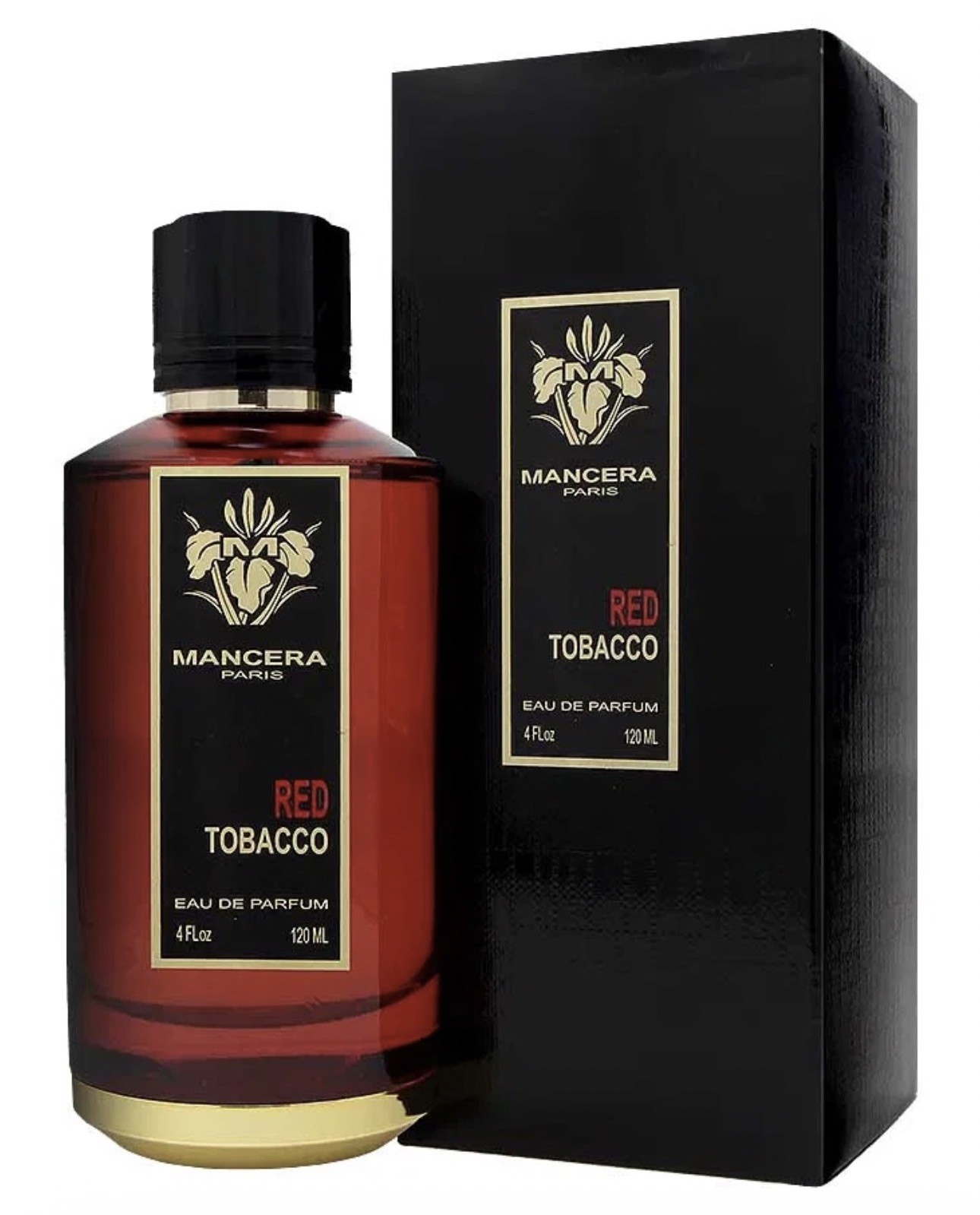 Mancera Red Tobacco Eau de Parfum EDP Spray for Men 4oz  (120 ml) 