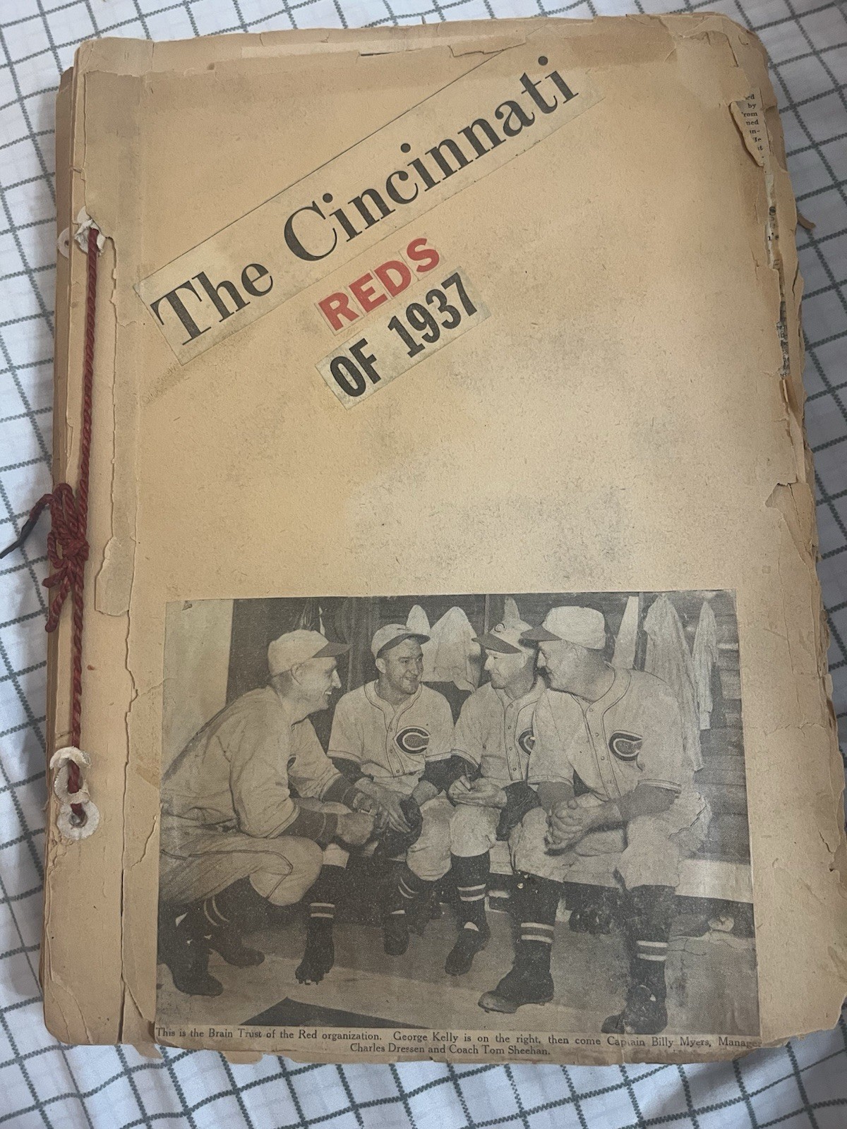 1937 Cincinnati Reds Scrapbook – Complete Season Archive -Pre-War Memorabilia