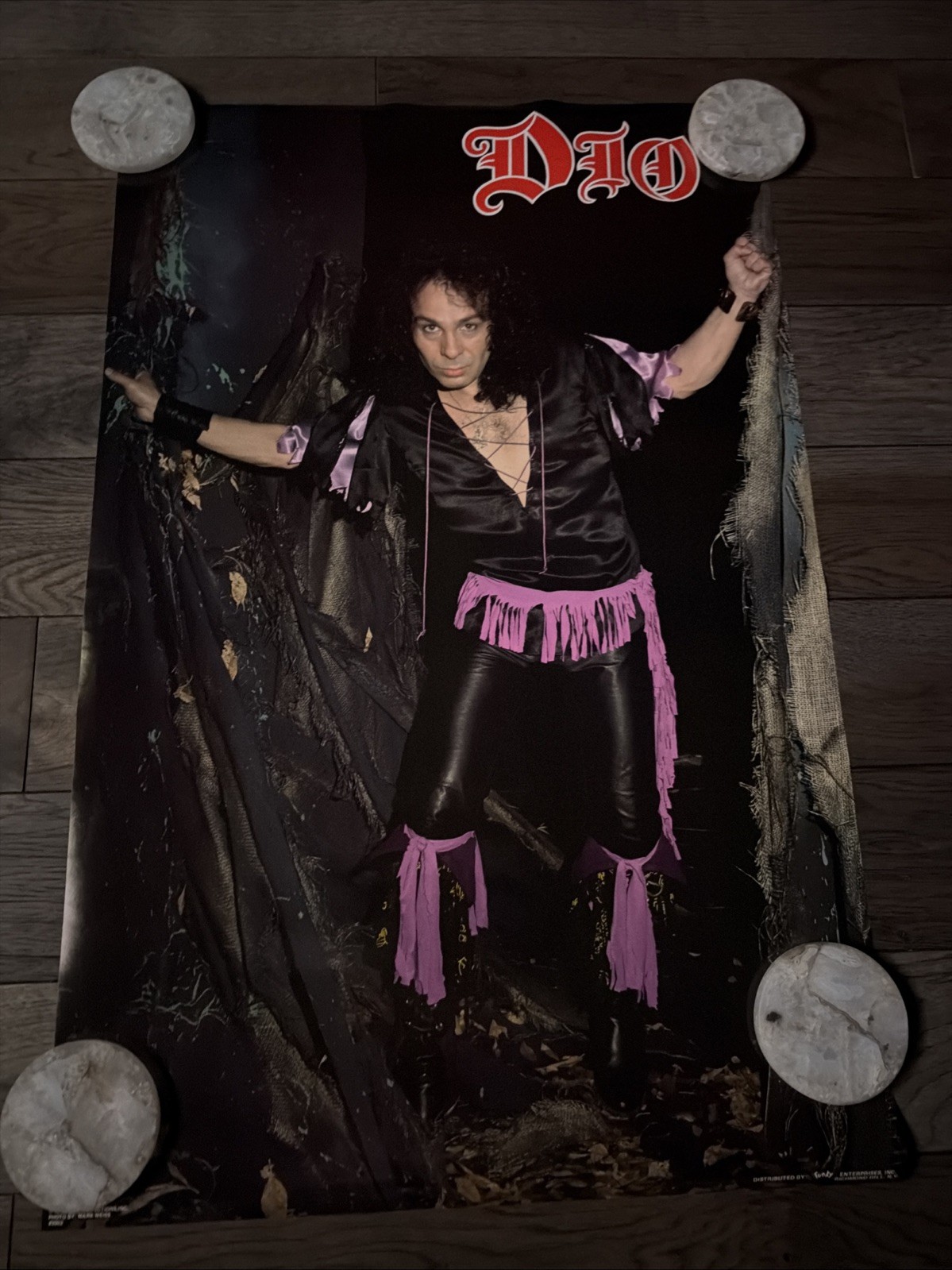Original Vintage Poster Ronnie James Dio Heavy Metal 1980s Funky Mark Weiss