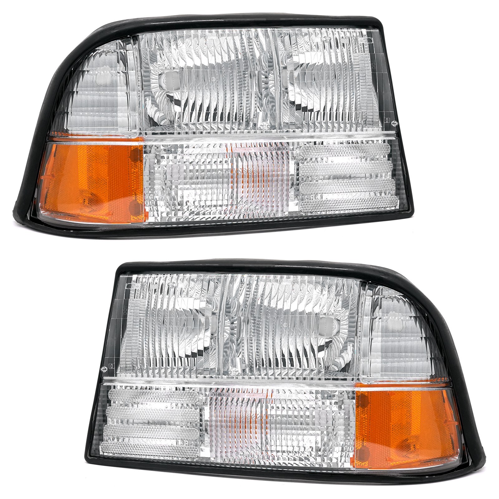 Pair Chrome Headlights For 1998-2004 GMC Sonoma/1998-2001 Oldsmobile Bravada L+R Pair Chrome Headlights For 1998-2004 GMC Sonoma/1998-2001 Oldsmobile Bravada L+R