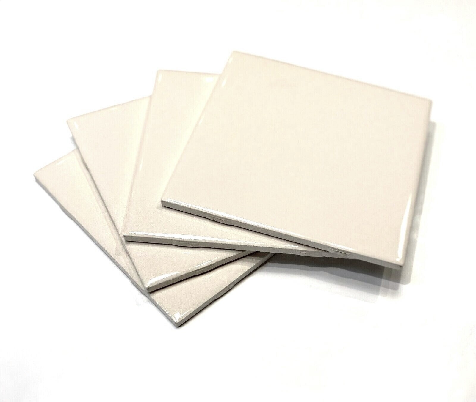 6x6 Polished Almond Ceramic Backsplash Wall Tile Bath Kitchen 1SF