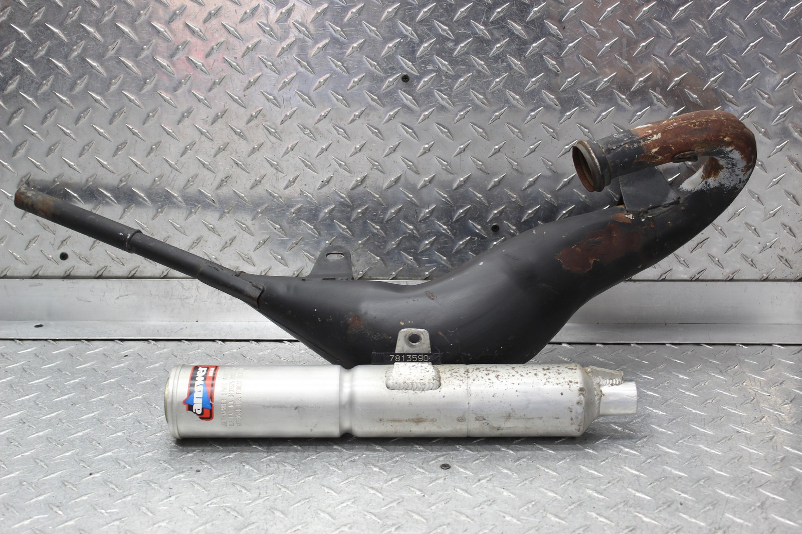 1987 CAGIVA WMX125 EXHUAST & MUFFLER