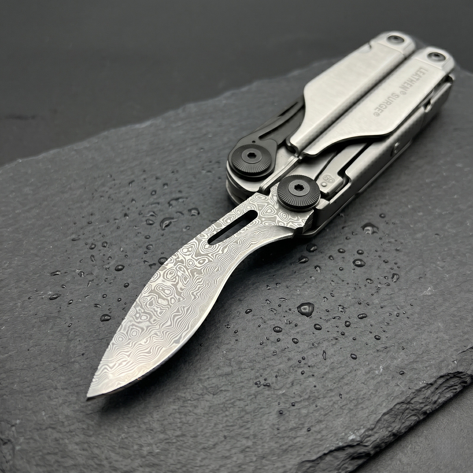 Give Your Leatherman Surge the Upgrade It Deserves – VG10 Damascus Blade